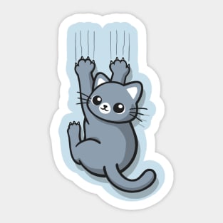 Climbing cat Sticker